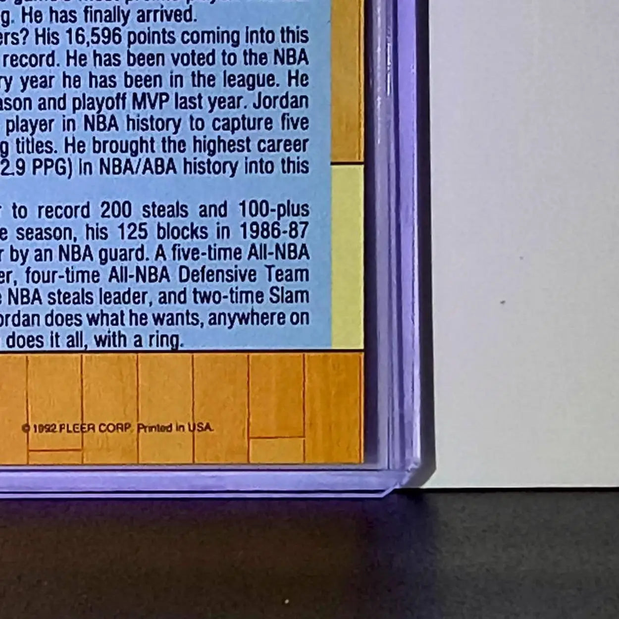 Michael Jordan 1991-92 Fleer Team Leader #375 Basketball Card Chicago Bulls - Basketball Card Single
