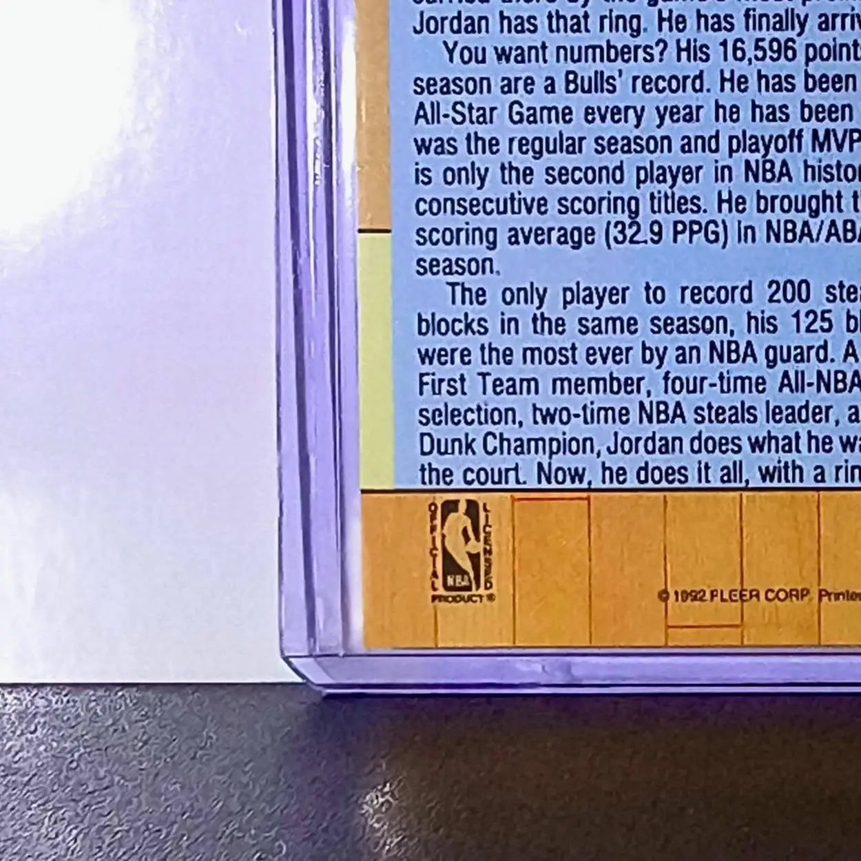 Michael Jordan 1991-92 Fleer Team Leader #375 Basketball Card Chicago Bulls - Basketball Card Single