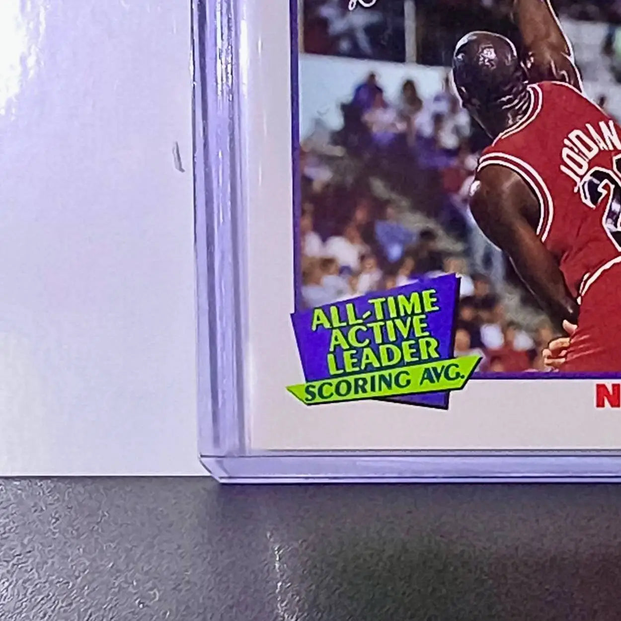 Michael Jordan 1991-92 NBA Hoops #536 All-Time Active Leader Card Chicago Bulls - Basketball Card Single