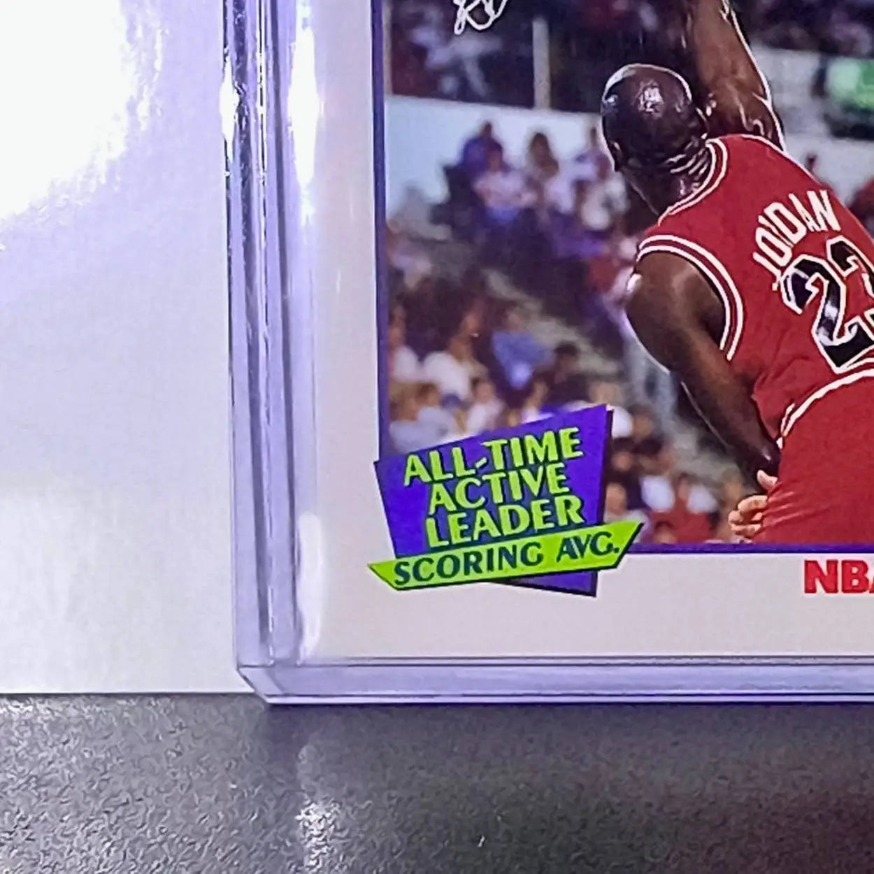 Michael Jordan 1991-92 NBA Hoops #536 All-Time Active Leader Card Chicago Bulls - Basketball Card Single