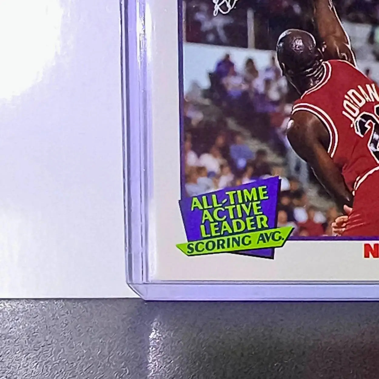 Michael Jordan 1991-92 NBA Hoops #536 All-Time Active Leader Card Chicago Bulls - Basketball Card Single