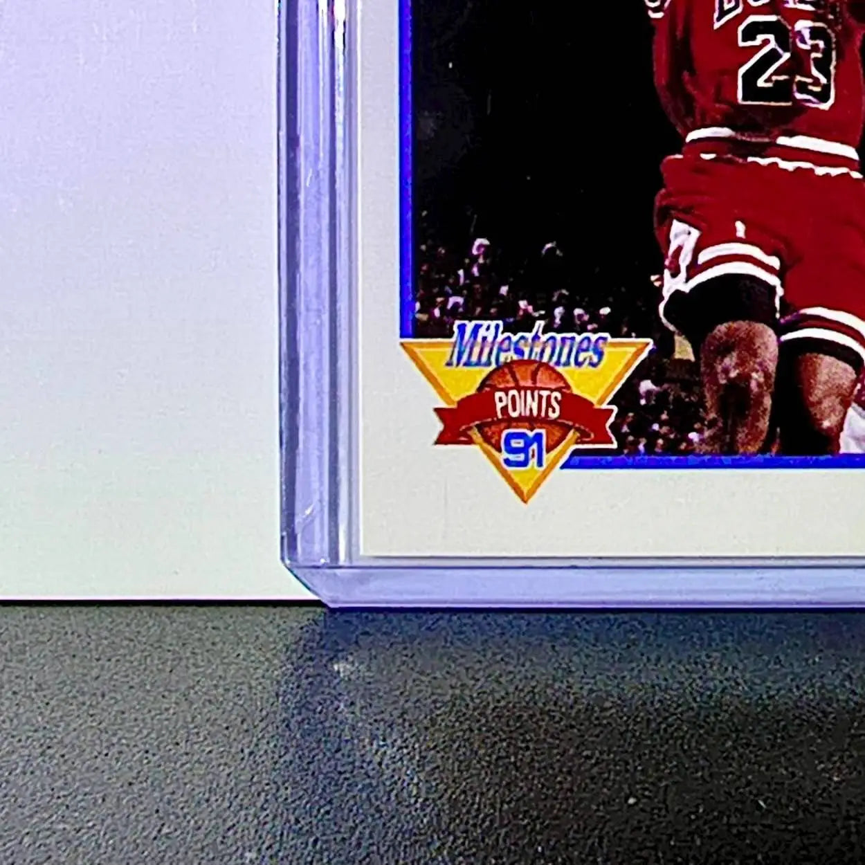 Michael Jordan 1991-92 NBA Hoops Milestones Points #317 Card Chicago Bulls - Basketball Card Single