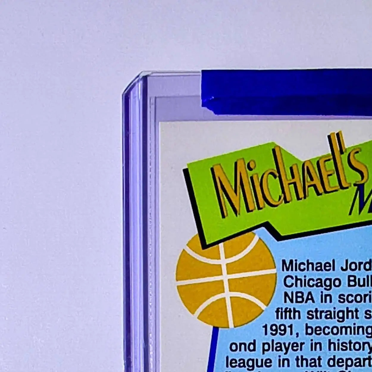 Michael Jordan 1991-92 NBA Hoops Milestones Points #317 Card Chicago Bulls - Basketball Card Single