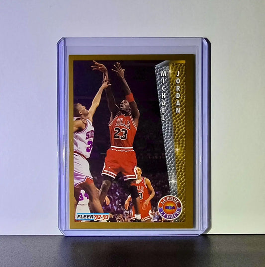 Michael Jordan 1992-93 Fleer League Leader #238 Basketball Card Chicago Bulls - Basketball Card Single