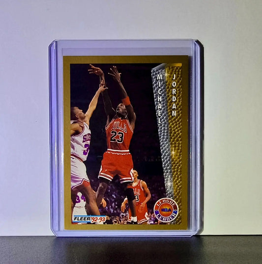 Michael Jordan 1992-93 Fleer League Leader #238 Basketball Card Chicago Bulls - Basketball Card Single