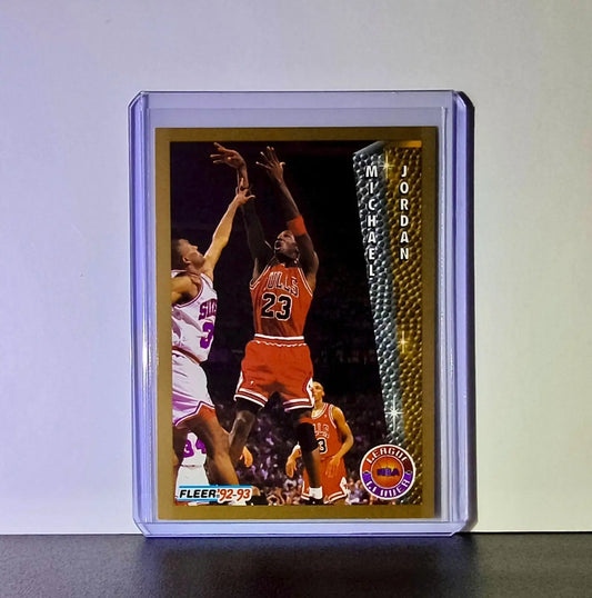 Michael Jordan 1992-93 Fleer League Leader #238 Basketball Card Chicago Bulls - Basketball Card Single