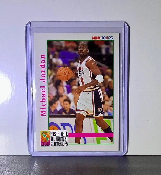 Michael Jordan 1992-93 NBA Hoops #341 USA Basketball Card - Basketball Card Single