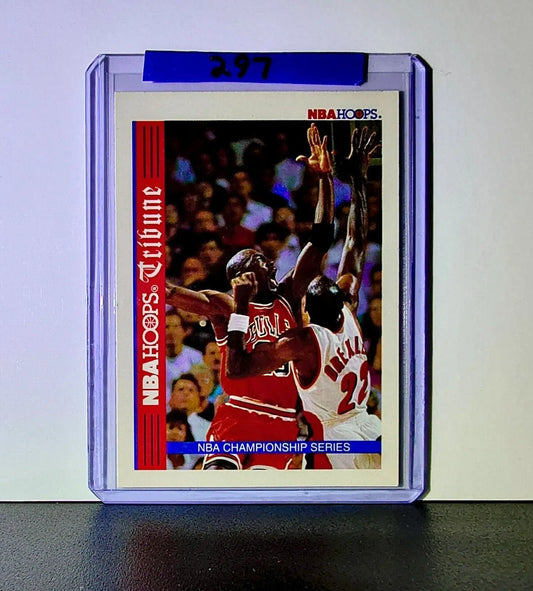 Michael Jordan 1992-93 NBA Hoops Tribune #TR1 Basketball Card Chicago Bulls - Basketball Card Single