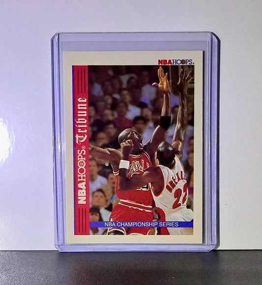 Michael Jordan 1992-93 NBA Hoops Tribune #TR1 Basketball Card Chicago Bulls - Basketball Card Single