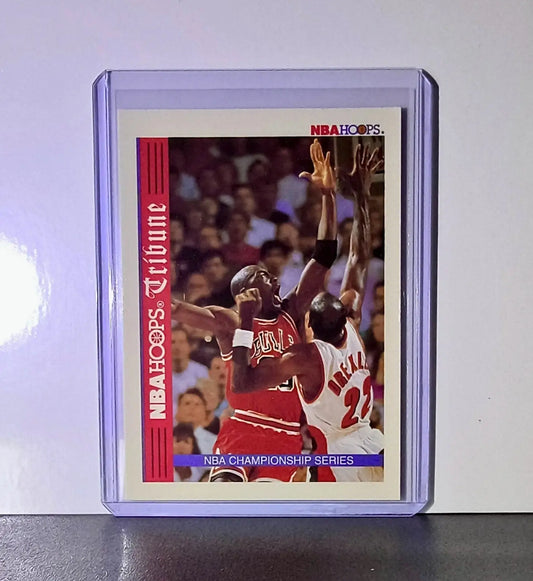 Michael Jordan 1992-93 NBA Hoops Tribune #TR1 Basketball Card Chicago Bulls - Basketball Card Single