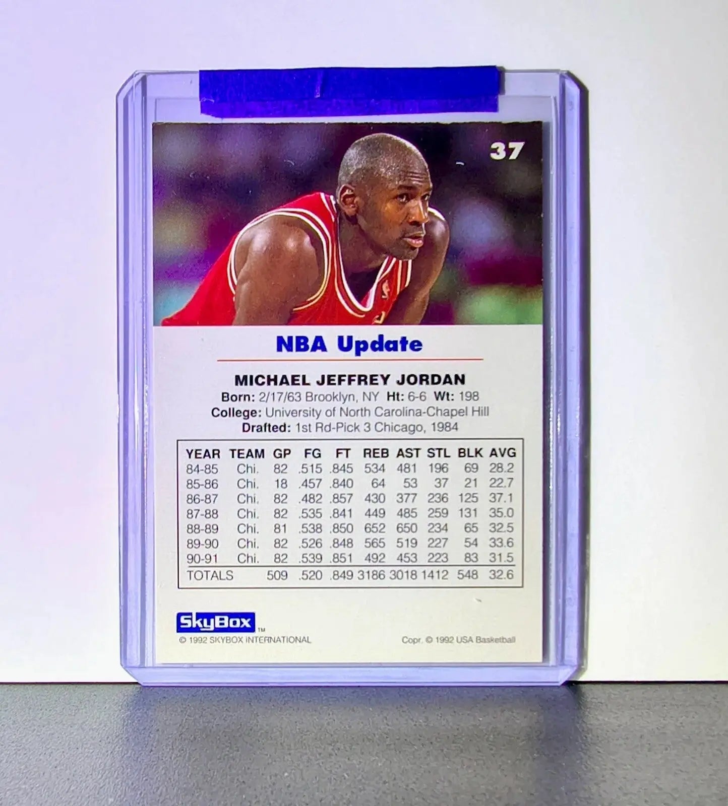 Michael Jordan 1992-93 Skybox USA Basketball #37 Basketball Card Chicago Bulls - Basketball Card Single