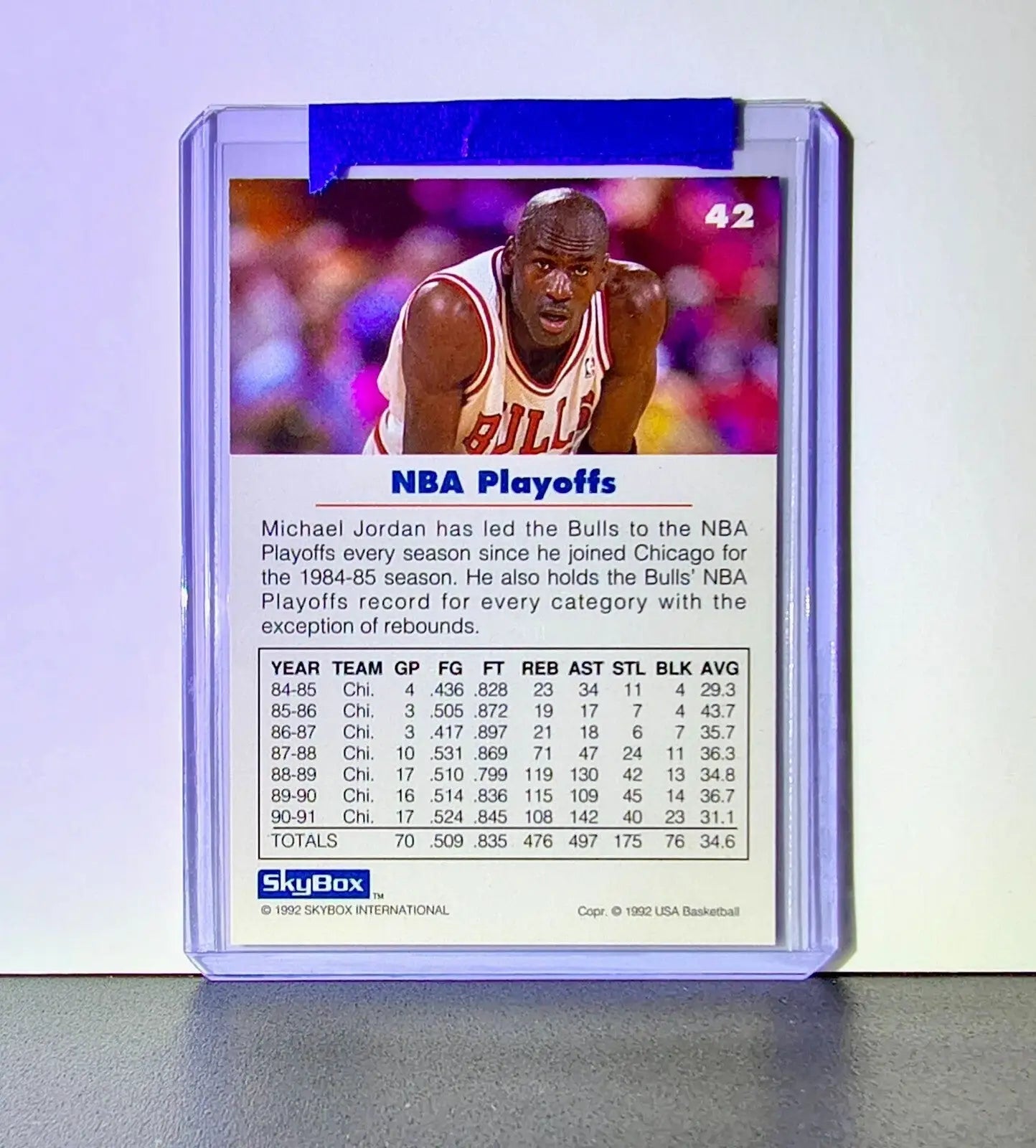 Michael Jordan 1992-93 Skybox USA Basketball #42 Basketball Card Chicago Bulls - Basketball Card Single