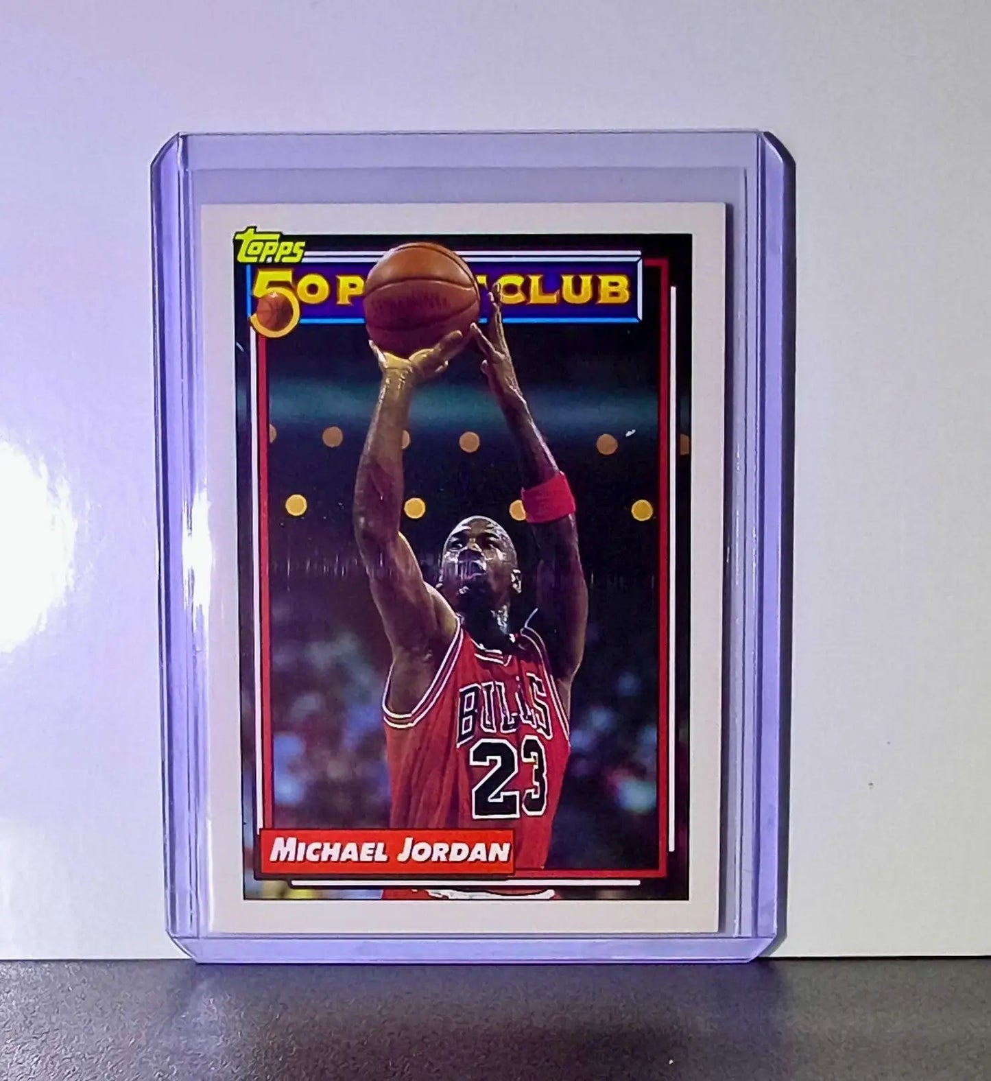 Michael Jordan 1992-93 Topps 50 Point Club #205 Card Chicago Bulls - Basketball Card Single