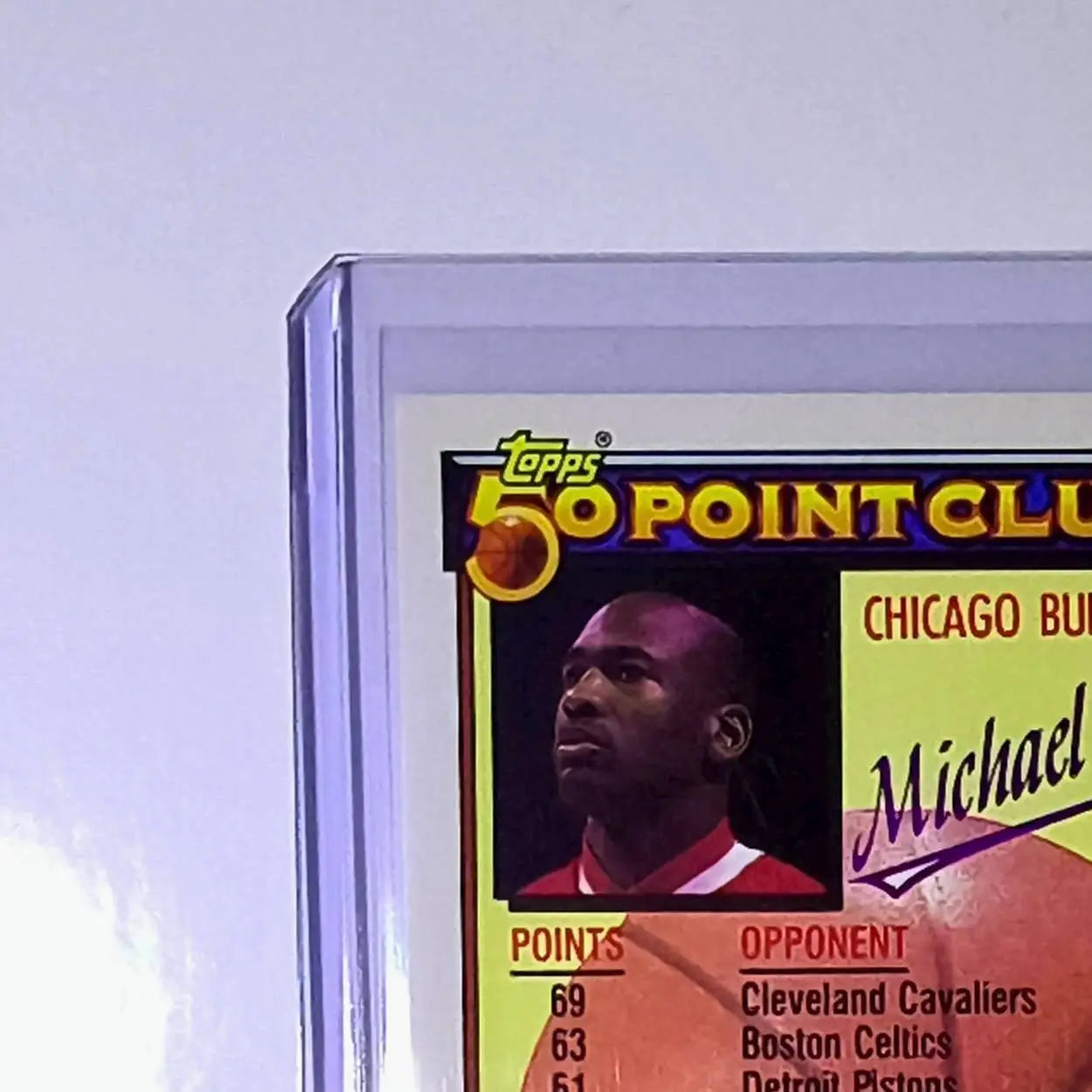 Michael Jordan 1992-93 Topps 50 Point Club #205 Card Chicago Bulls - Basketball Card Single
