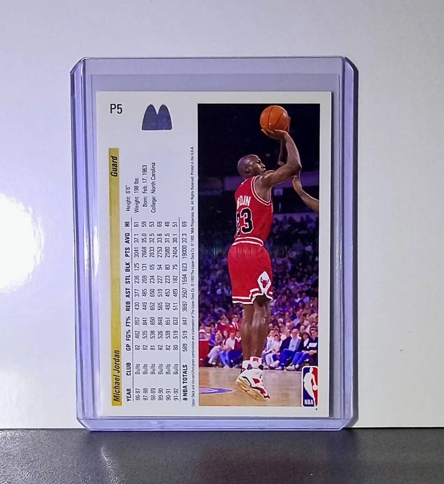 Michael Jordan 1992-93 Upper Deck McDonald’s #P5 Basketball Card Chicago Bulls - Basketball Card Single