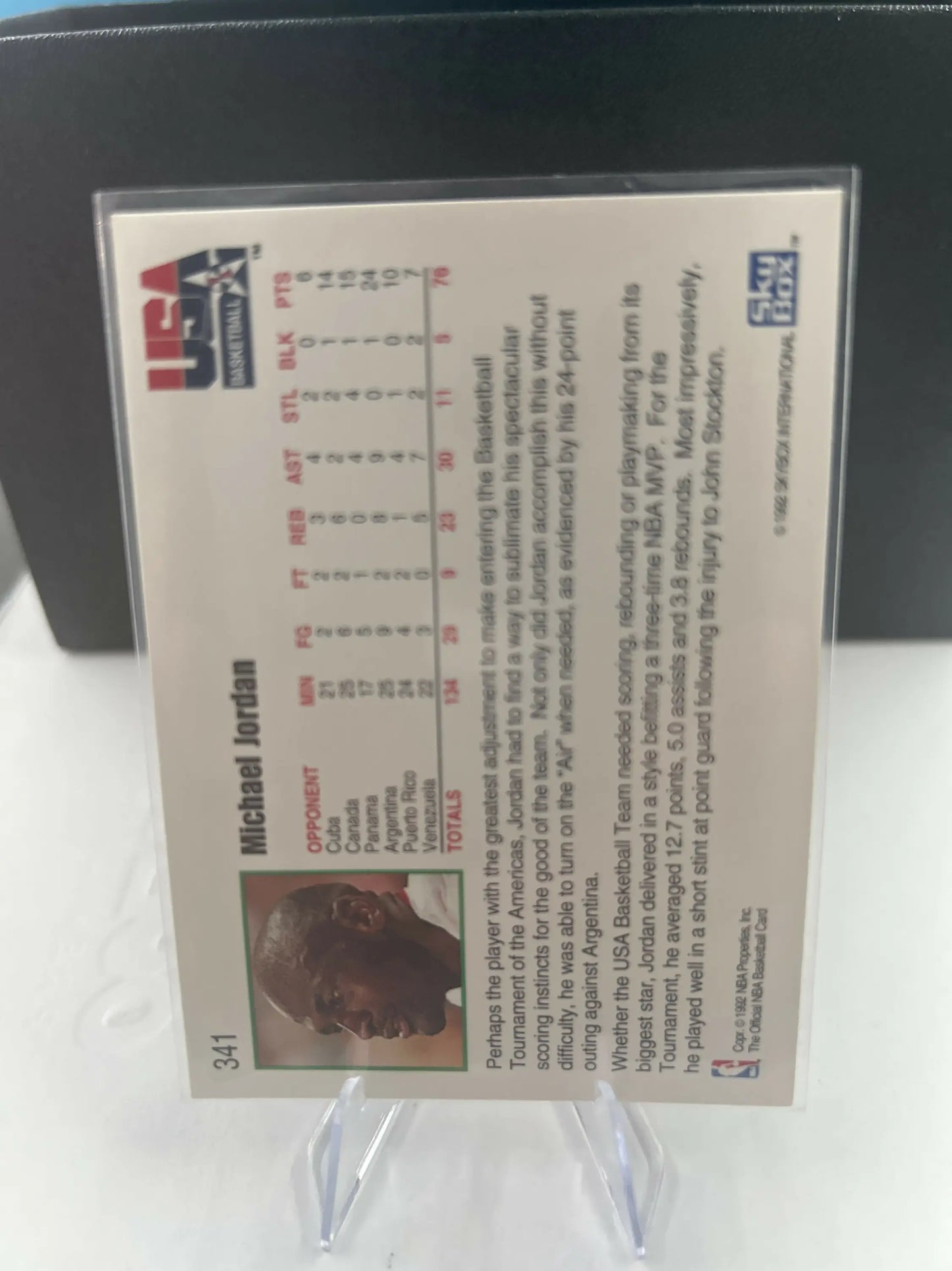 Michael Jordan USA basketball card from Hoops USA series in the MICHAEL JORDAN 1992 HOOPS USA product