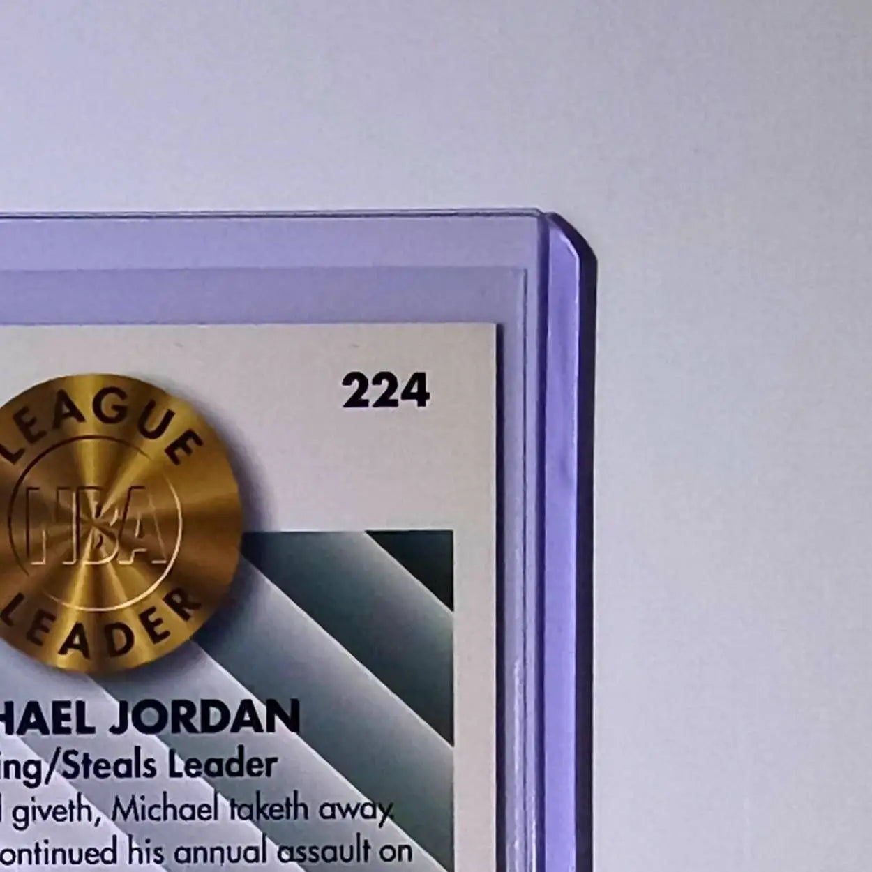Michael Jordan 1993-94 Fleer League Leader #224 Basketball Card Chicago Bulls - Basketball Card Single