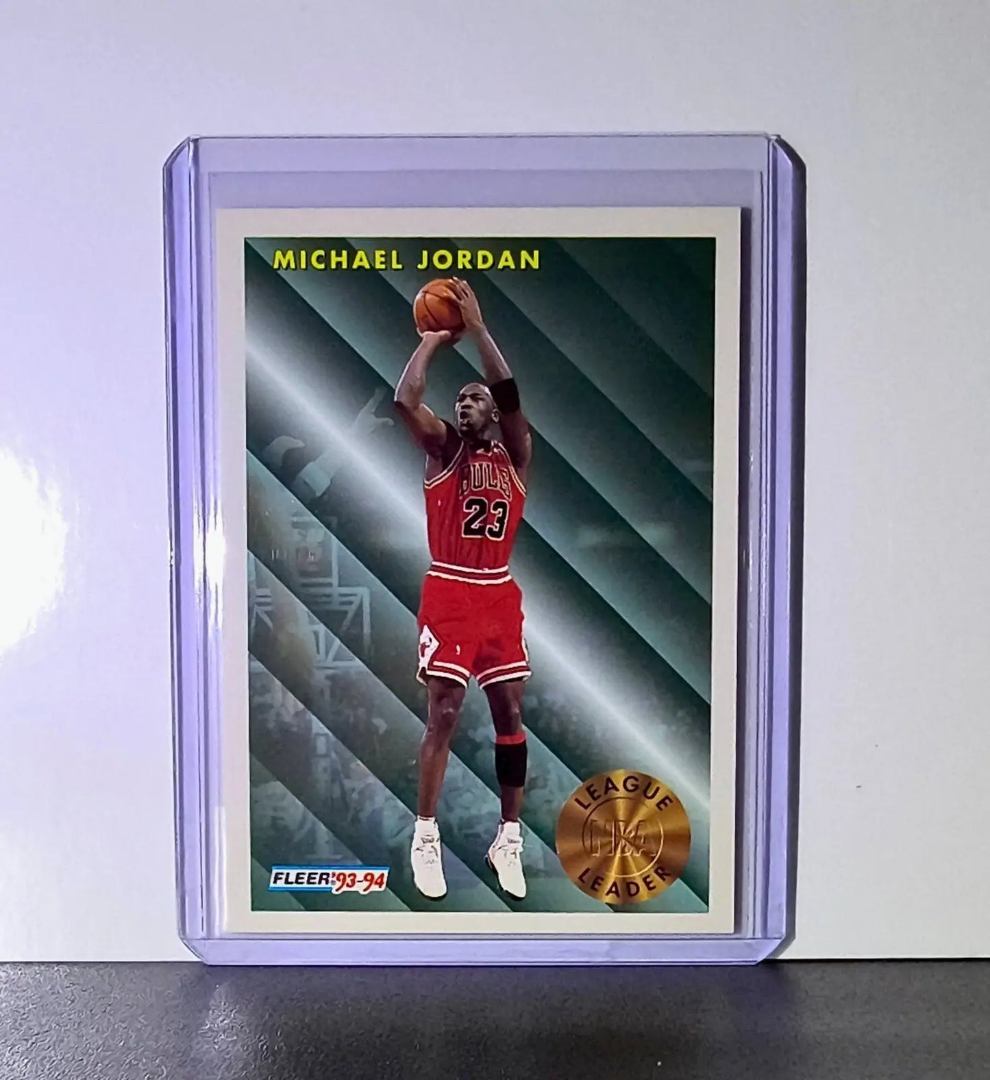 Michael Jordan 1993-94 Fleer League Leader #224 Basketball Card Chicago Bulls - Basketball Card Single