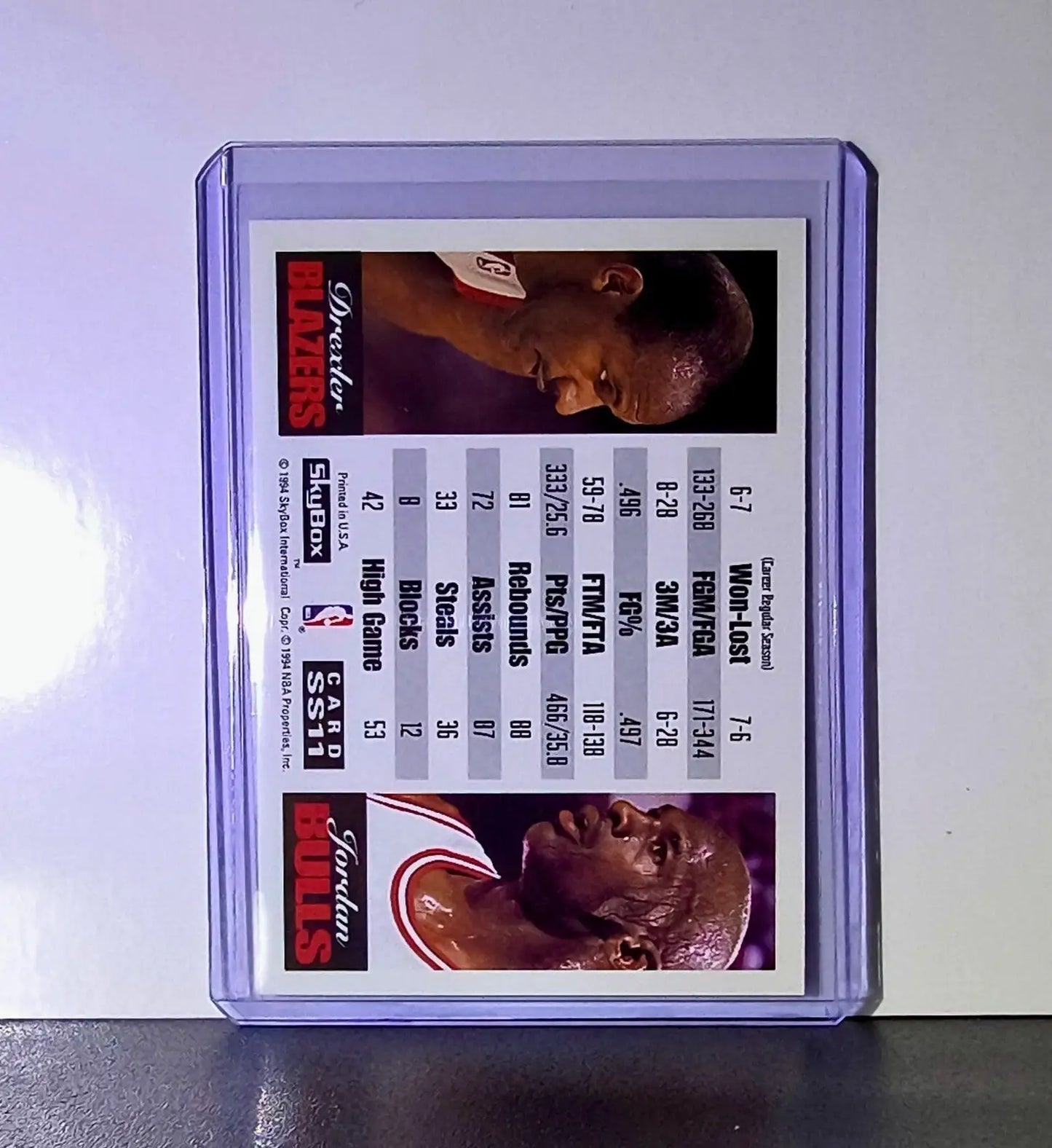 Michael Jordan 1993-94 Skybox Showdown Series #SS11 Card Chicago Bulls - Basketball Card Single