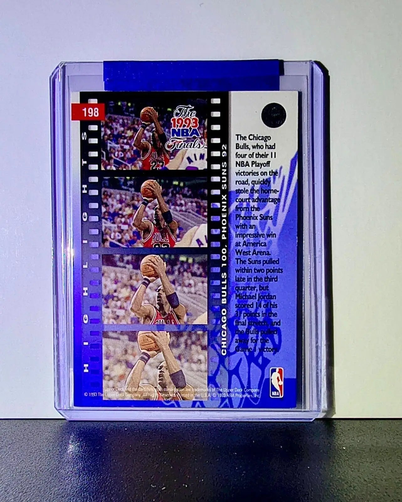 Michael Jordan 1993-94 Upper Deck NBA Finals #198 Basketball Card Chicago Bulls - Basketball Card Single