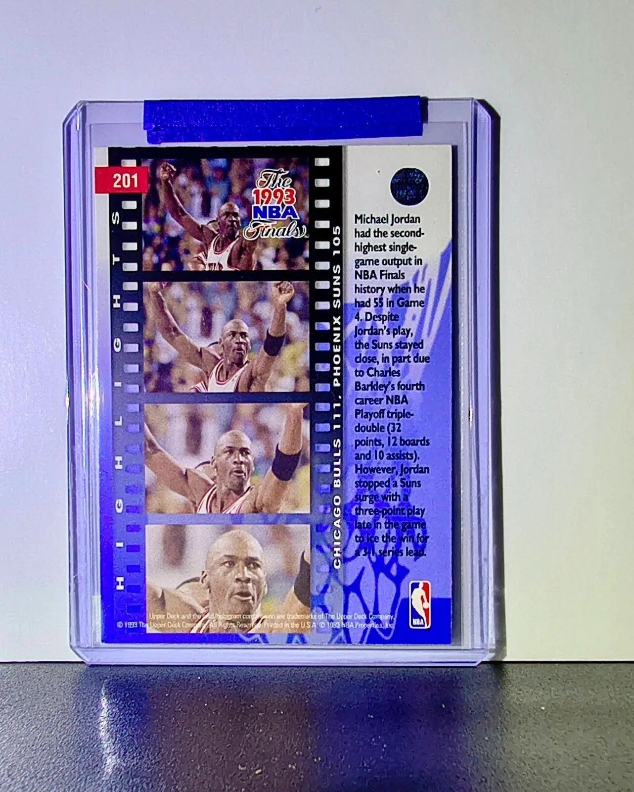 Michael Jordan 1993-94 Upper Deck NBA Finals #201 Basketball Card Chicago Bulls - Basketball Card Single
