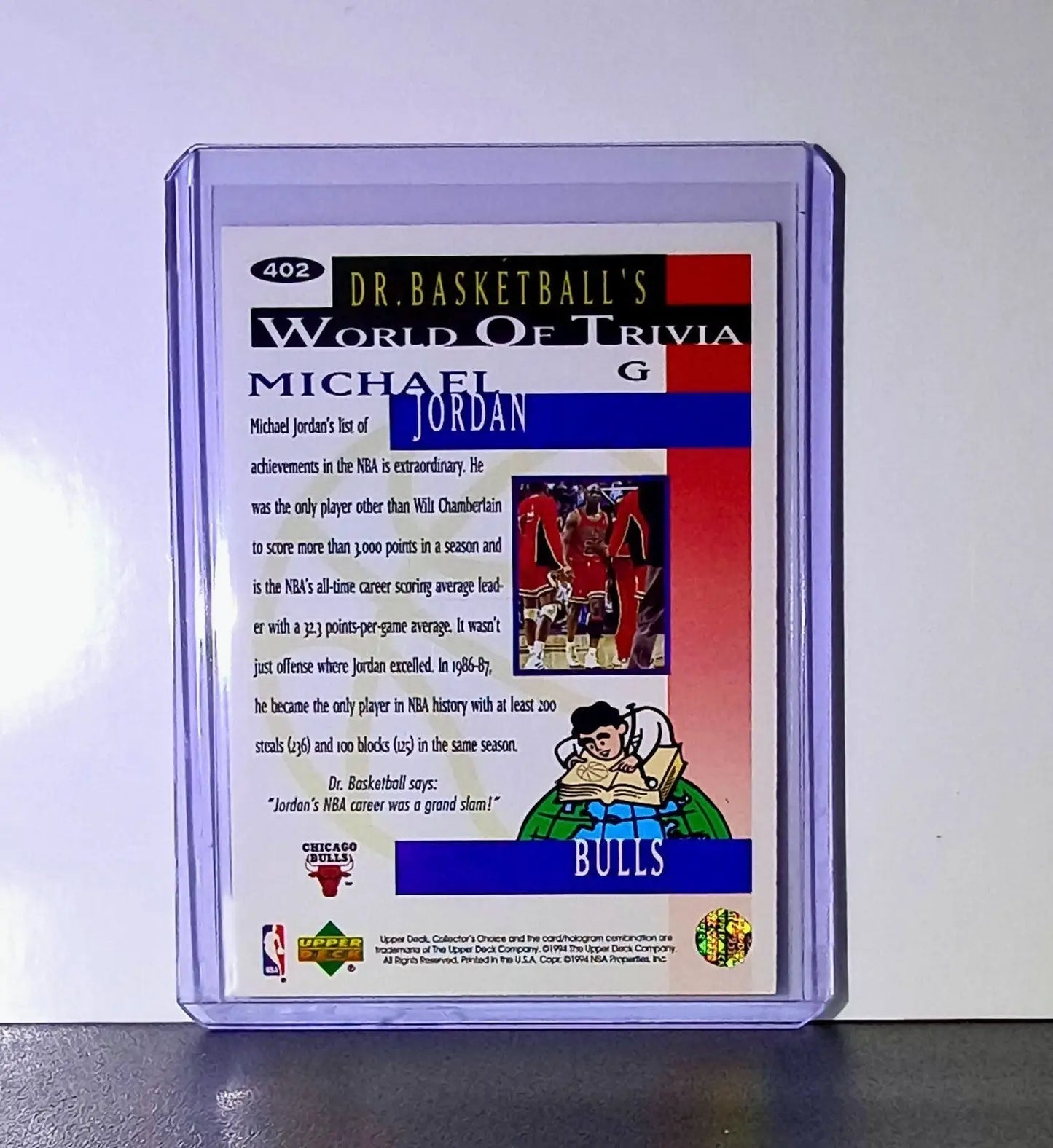 Michael Jordan 1994-95 Collector’s Choice #402 Basketball Card Chicago Bulls - Basketball Card Single