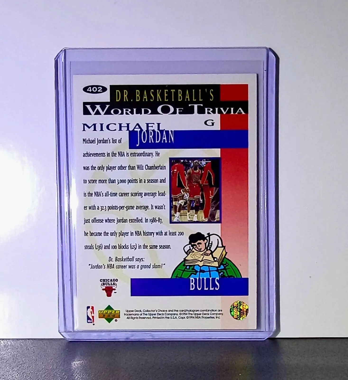 Michael Jordan 1994-95 Collector’s Choice #402 Basketball Card Chicago Bulls - Basketball Card Single