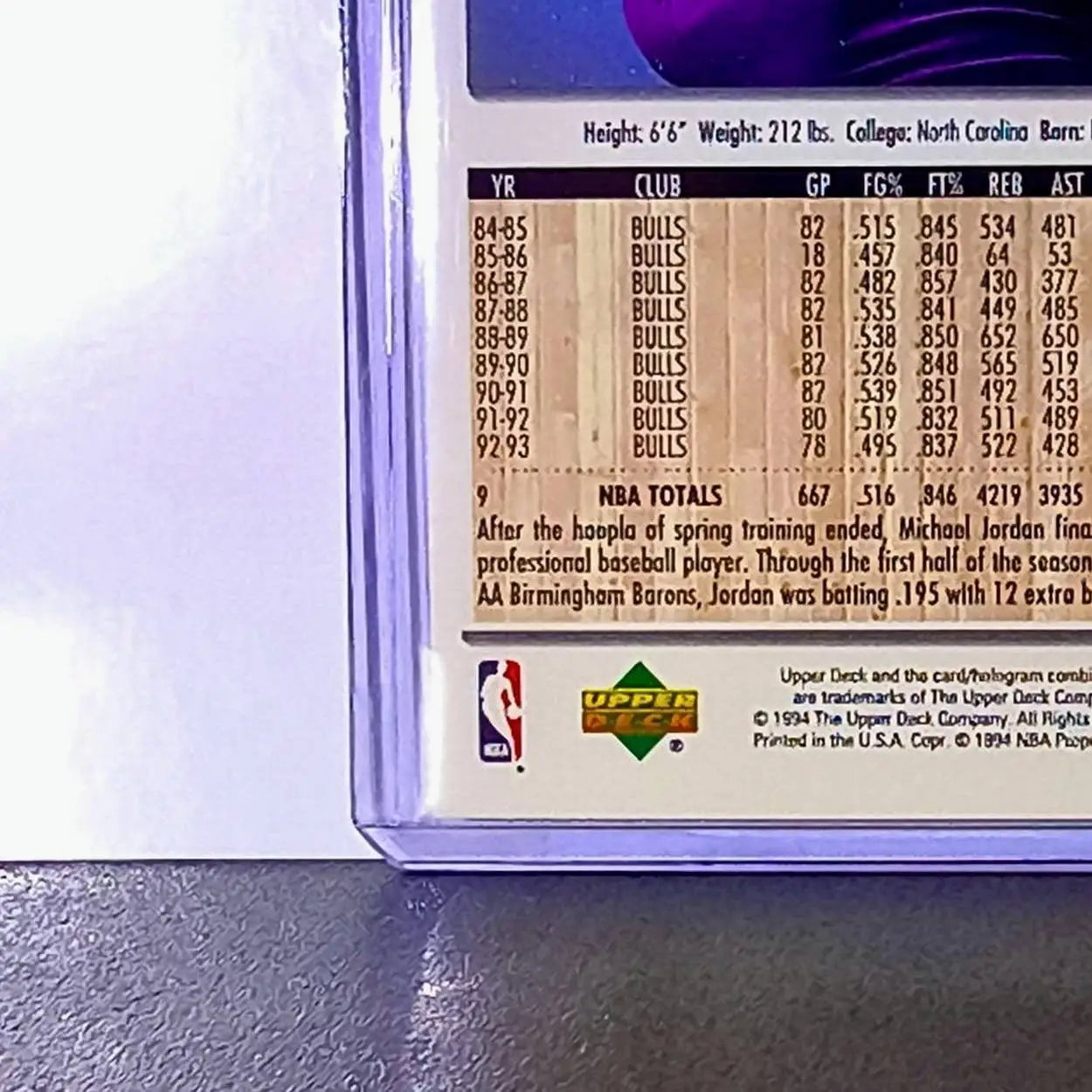 Michael Jordan 1994 Collector’s Choice #23 Basketball Card Chicago Bulls - Basketball Card Single