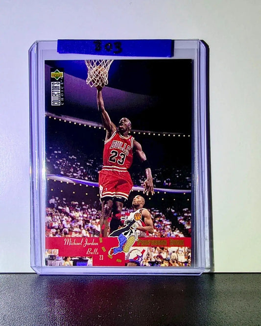 Michael Jordan 1995-96 Collector’s Choice #195 Basketball Card Chicago Bulls - Basketball Card Single