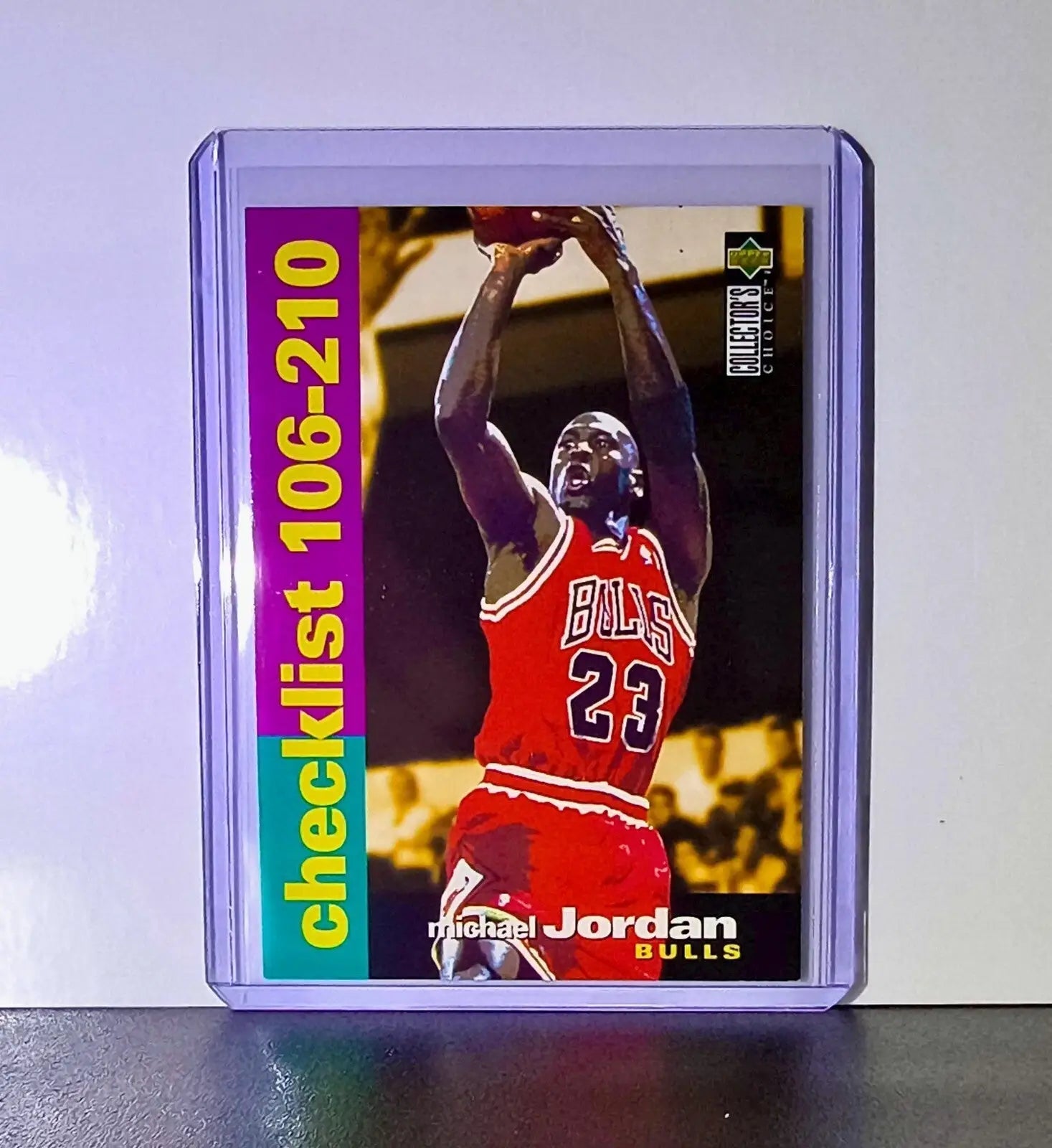Michael Jordan 1995-96 Upper Deck Collector’s Choice #210 Card Chicago Bulls - Basketball Card Single