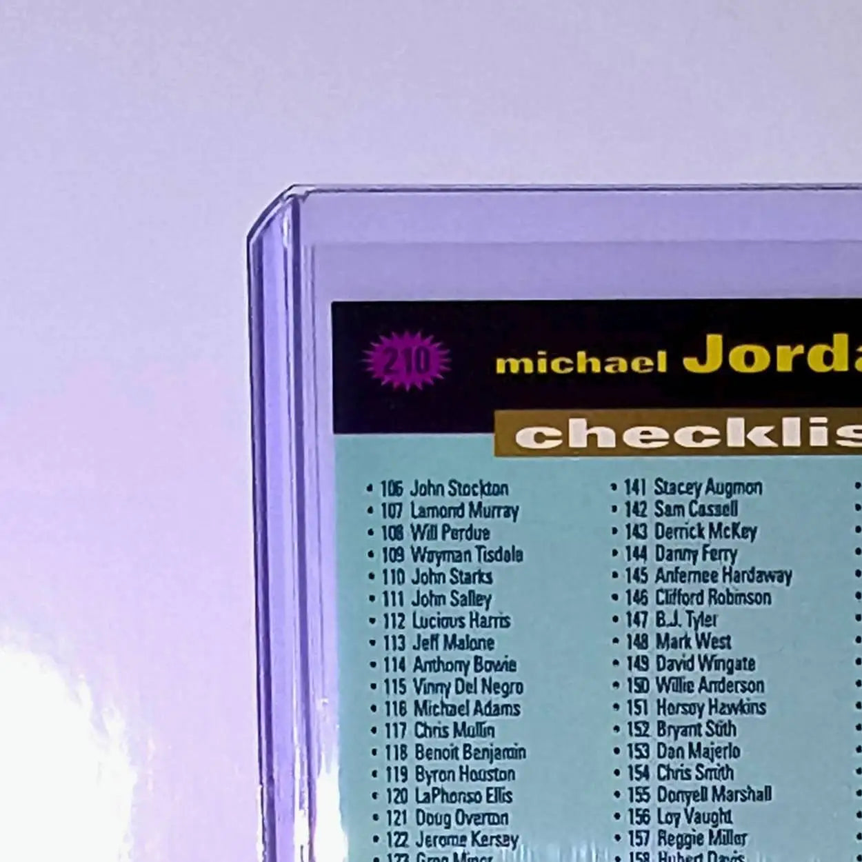 Michael Jordan 1995-96 Upper Deck Collector’s Choice #210 Card Chicago Bulls - Basketball Card Single