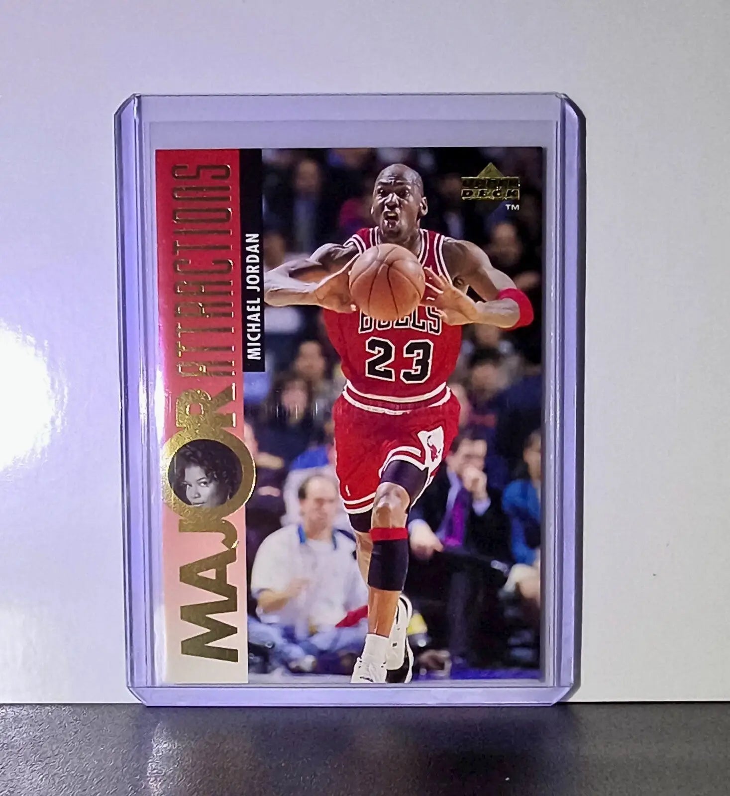 Michael Jordan 1995-96 Upper Deck Major Attractions #341 Card Chicago Bulls - Basketball Card Single