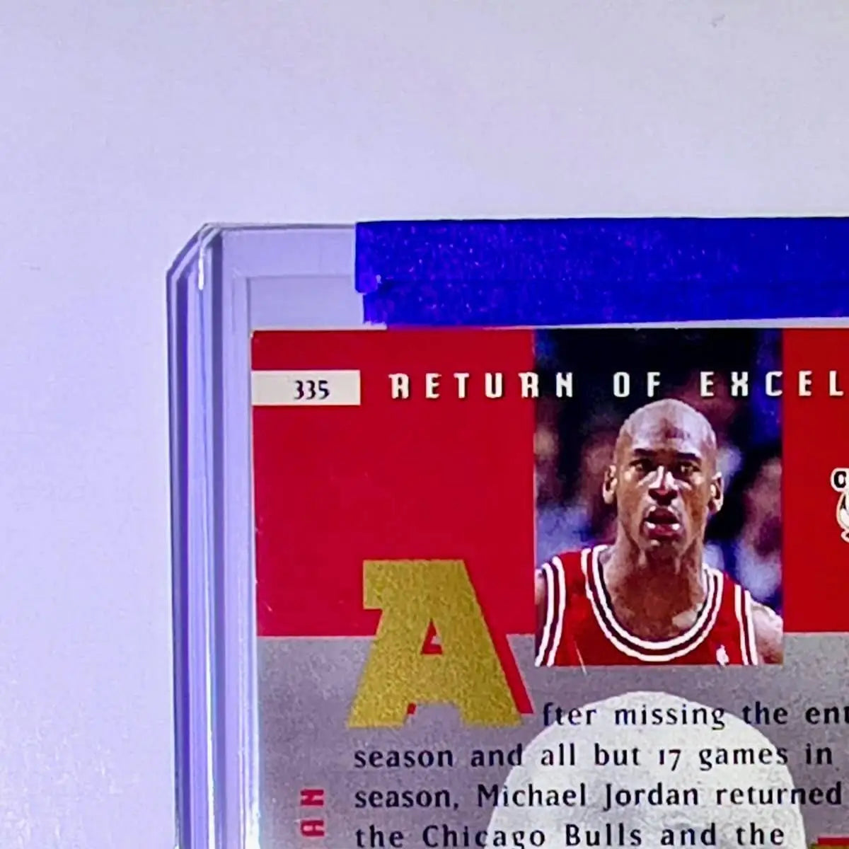 Michael Jordan 1995-96 Upper Deck Return of Excellence #335 Card Chicago Bulls - Basketball Card Single