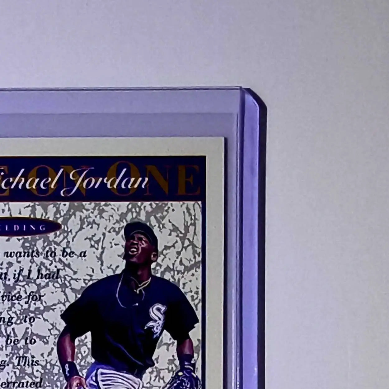 Michael Jordan 1995 Upper Deck Minors One on One #2 Card Birmingham Barons - Baseball Card Single