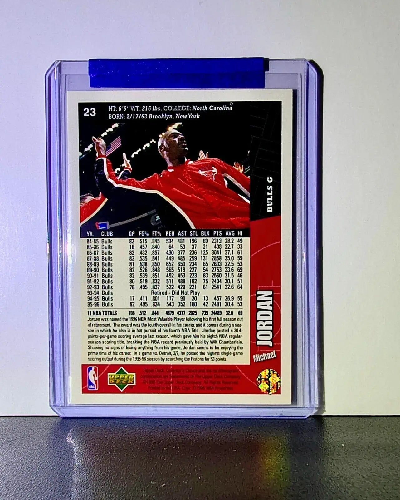 Michael Jordan 1996-97 Collector’s Choice #23 Basketball Card Chicago Bulls - Basketball Card Single