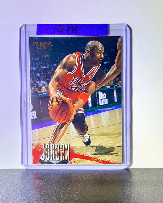 Michael Jordan 1996-97 Fleer 13 Basketball Card Chicago Bulls - Basketball Card Single