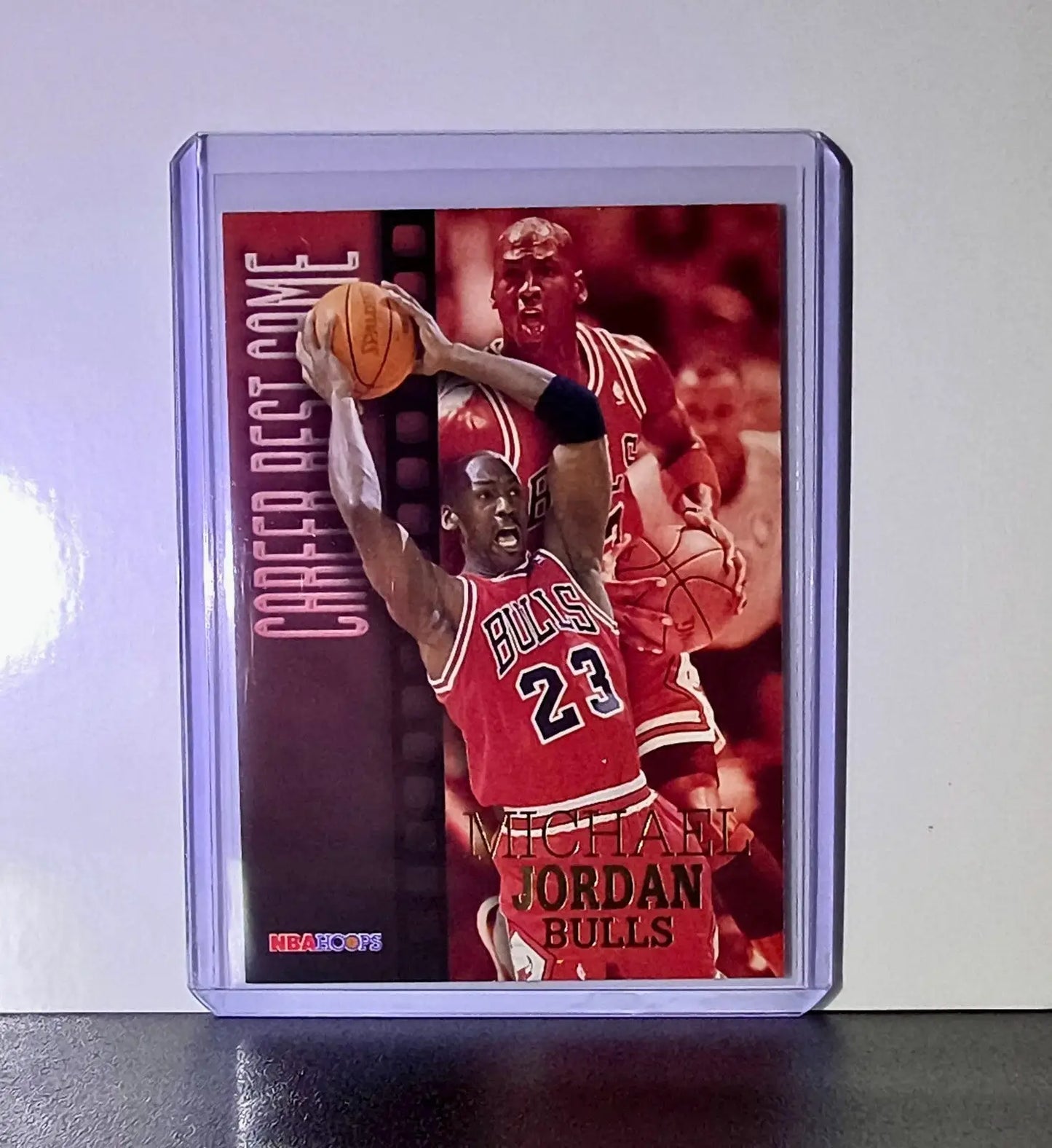 Michael Jordan 1996-97 Hoops Career Best Game 335 Basketball Card Chicago Bulls - Basketball Card Single