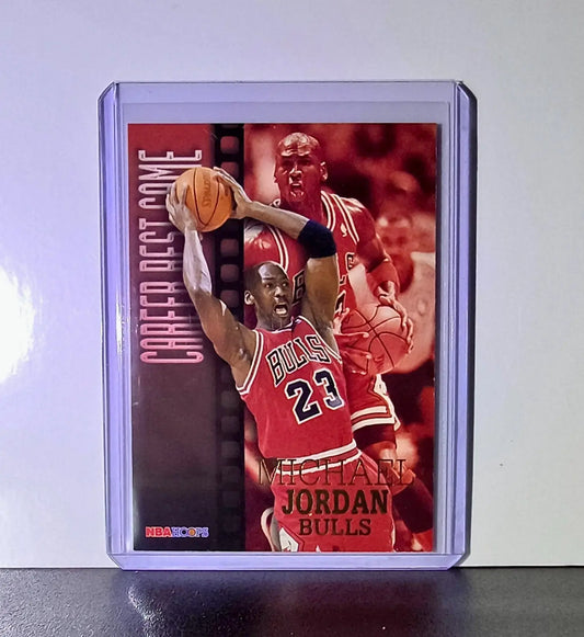Michael Jordan 1996-97 Hoops Career Best Game #335 Basketball Card Bulls - Basketball Card Single
