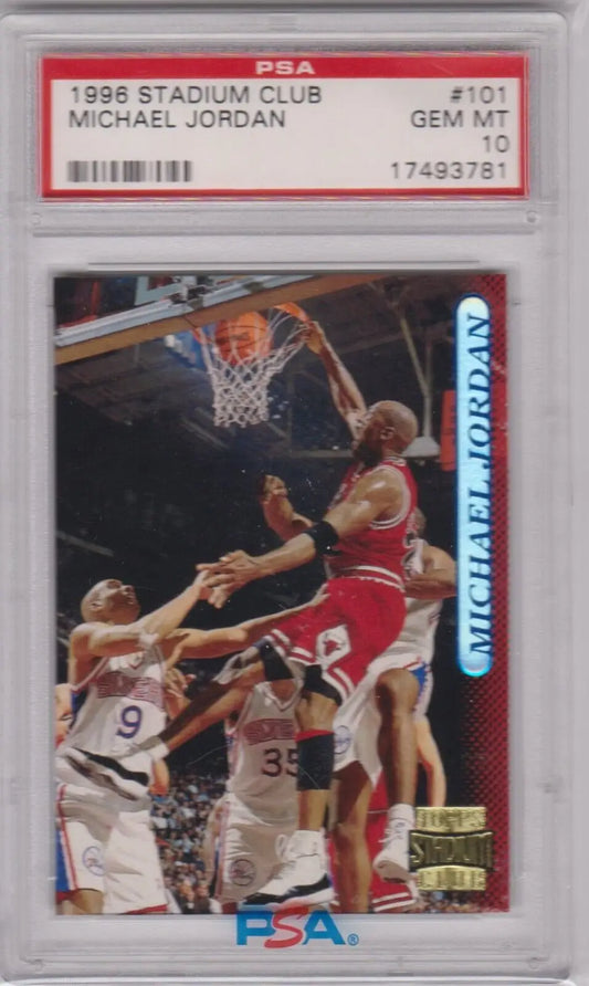 Graded Michael Jordan basketball card single from Columbia Hobby eBay store