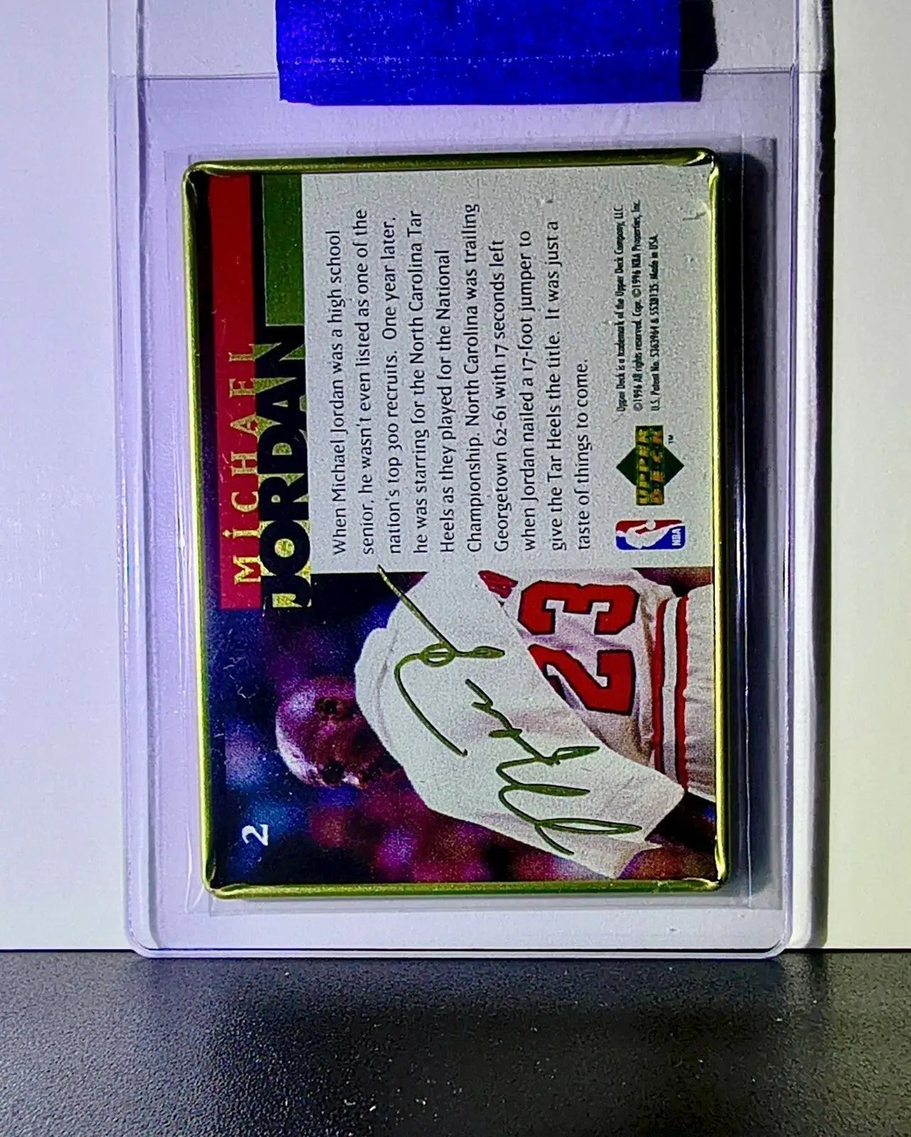 Michael Jordan 1996 Upper Deck All Metal Tin Set #2 Basketball Card Bulls - Basketball Card Single