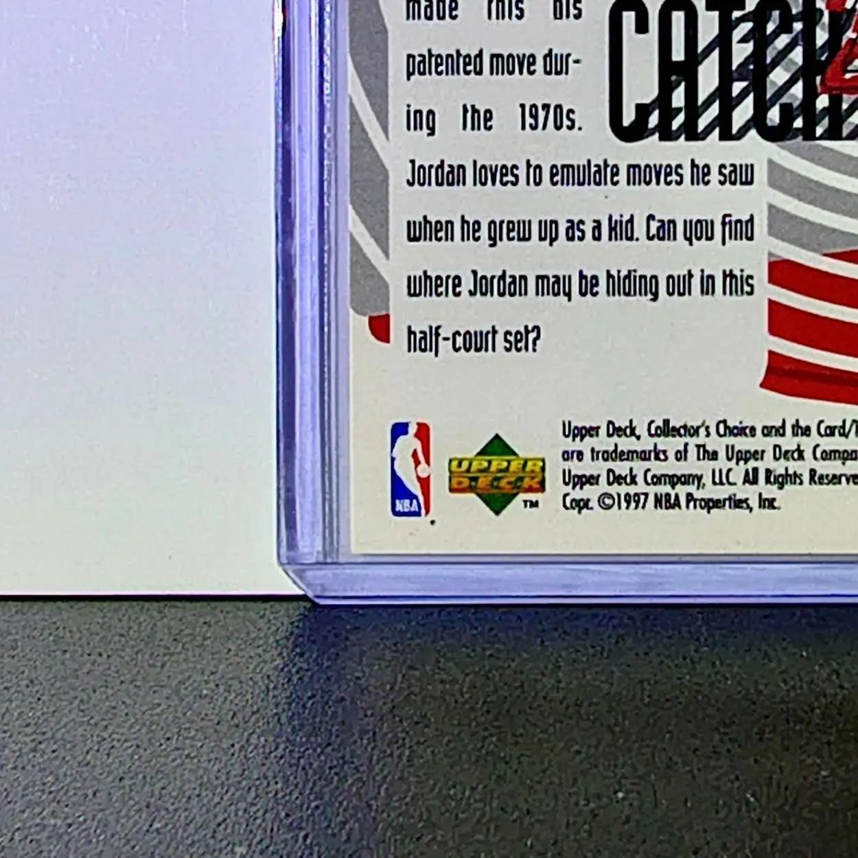 Michael Jordan 1997-98 Upper Deck Collector’s Choice Catch 23 #187 Card Bulls - Basketball Card Single