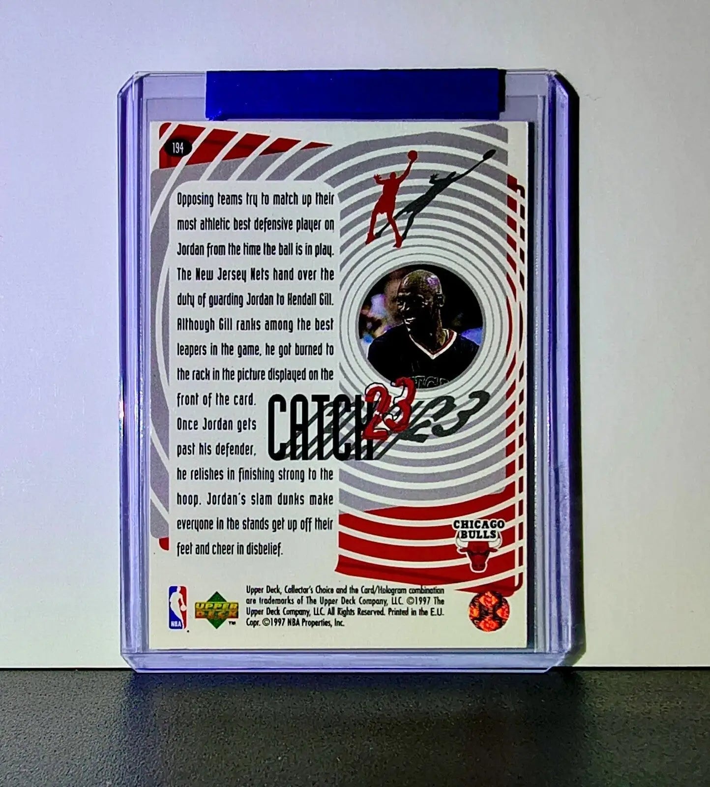 Michael Jordan 1997-98 Upper Deck Collector’s Choice Catch 23 #194 Card Bulls - Basketball Card Single