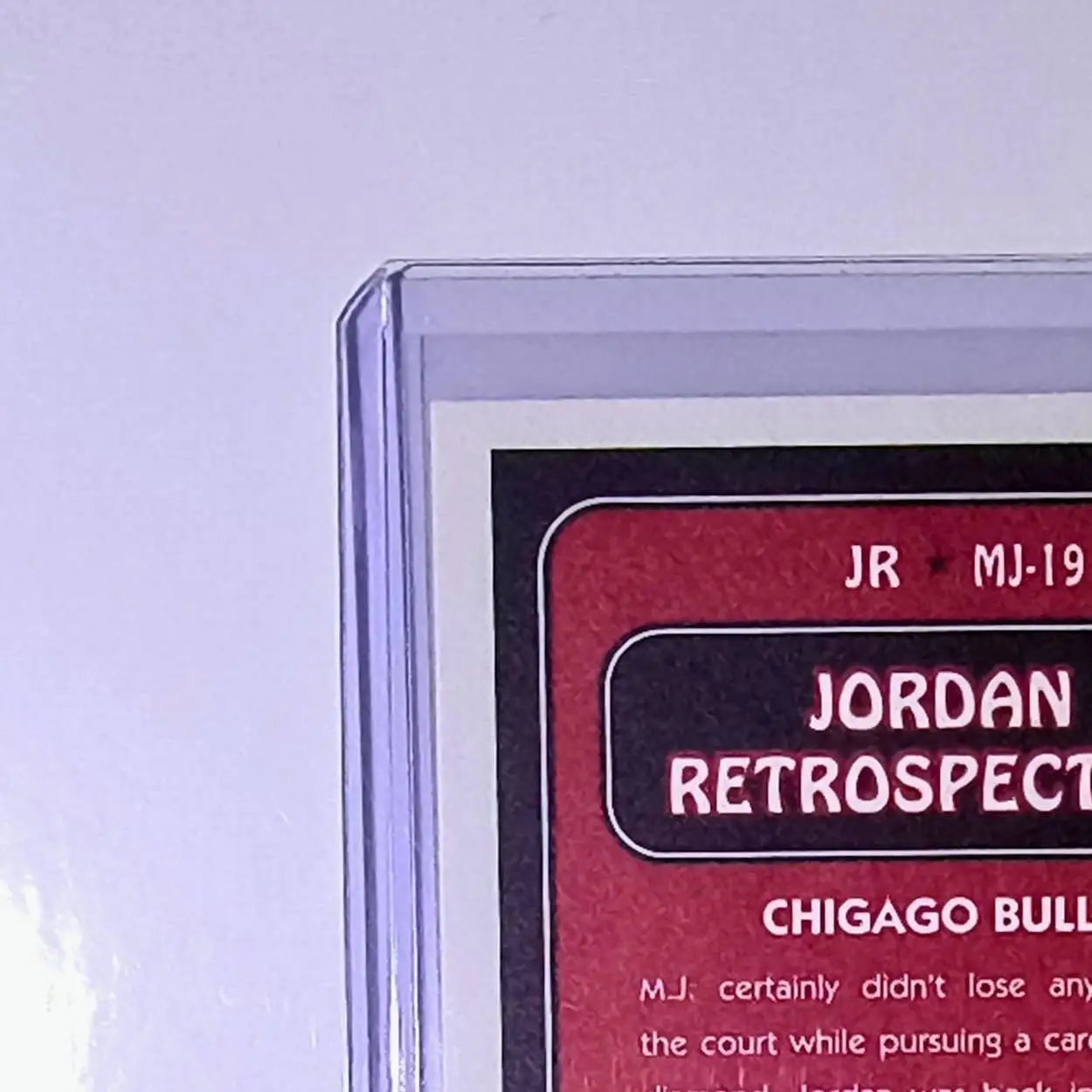 Michael Jordan 2008-09 Fleer Jordan Retrospective #MJ-19 Card Chicago Bulls - Basketball Card Single