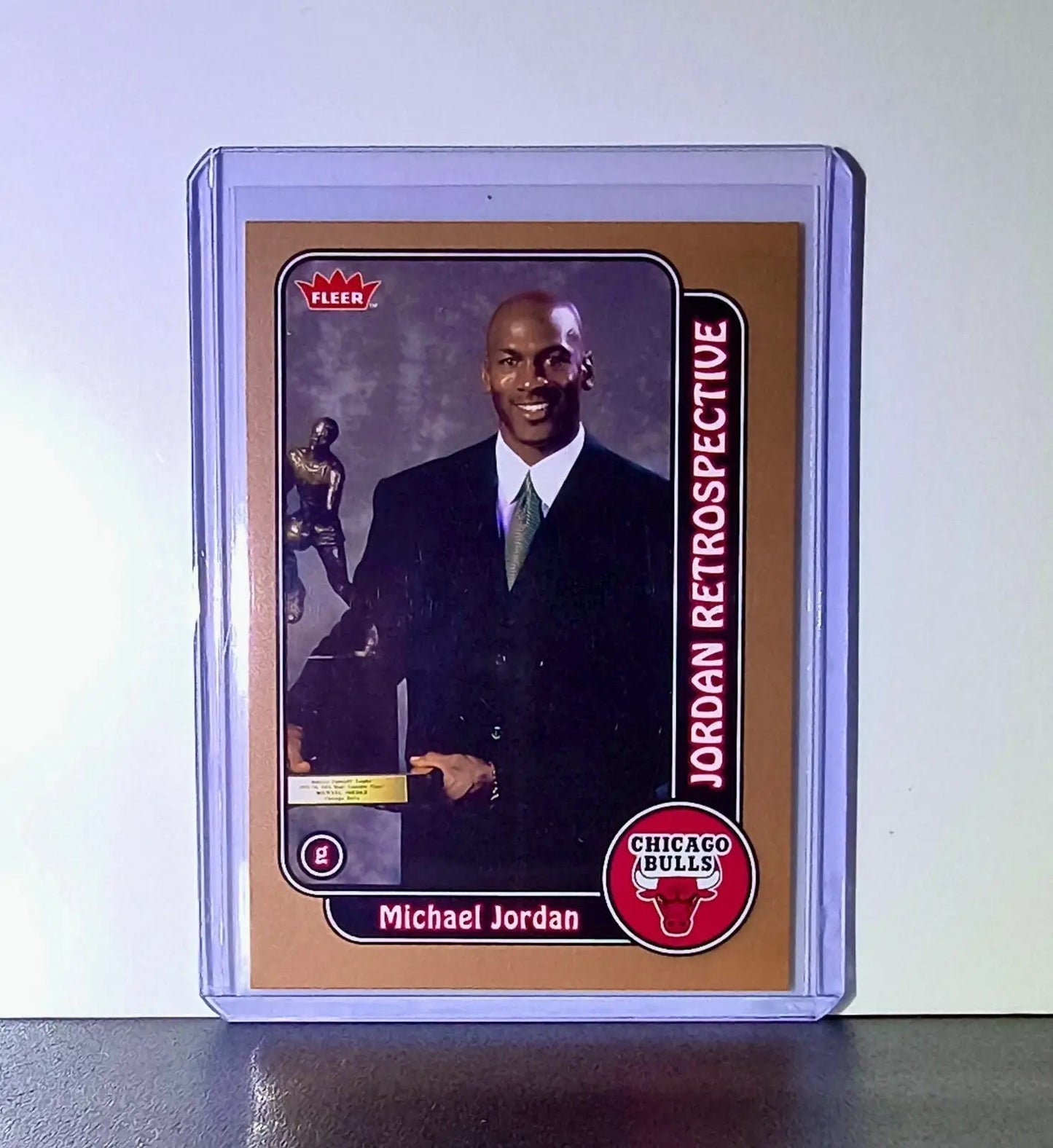 Michael Jordan 2008-09 Fleer Jordan Retrospective #MJ-19 Card Chicago Bulls - Basketball Card Single