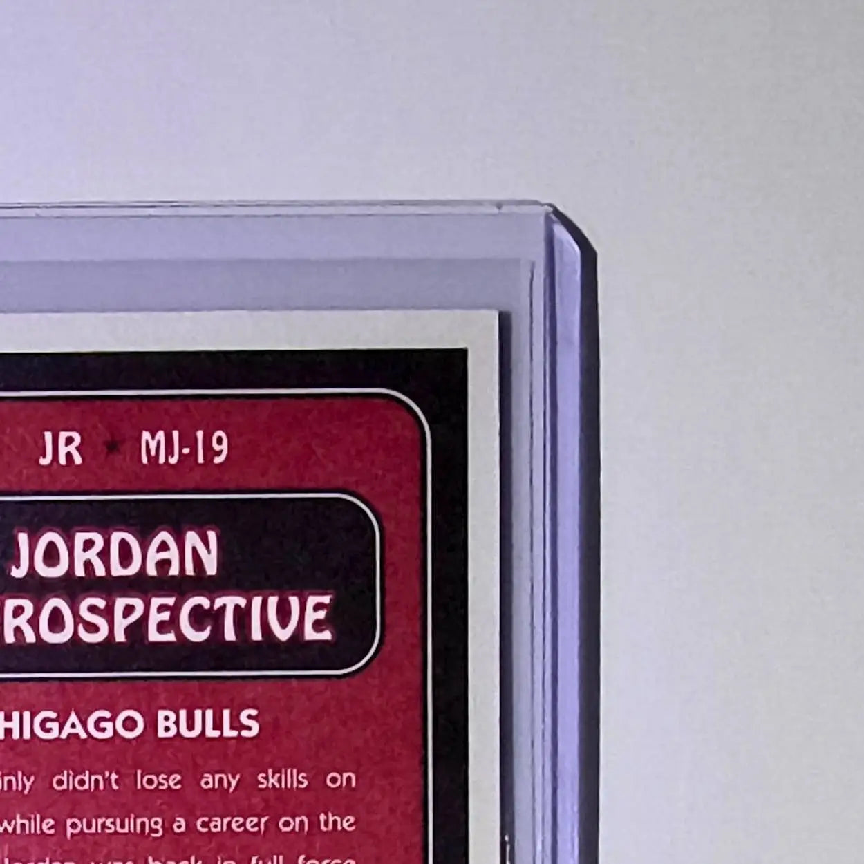 Michael Jordan 2008-09 Fleer Jordan Retrospective #MJ-19 Card Chicago Bulls - Basketball Card Single