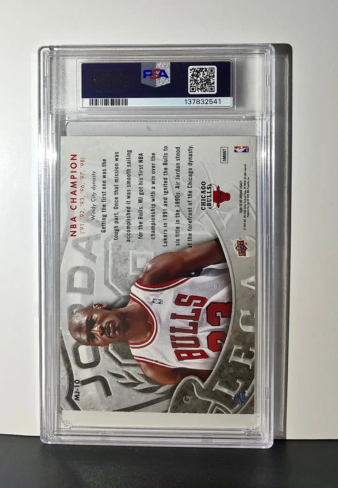 Michael Jordan 2009 Upper Deck Jordan Legacy #MJ-10 Jumbo Card PSA 6 EX-MT - Basketball Card Single