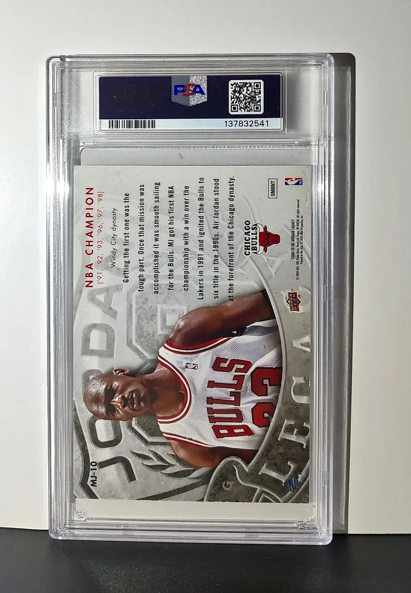 Michael Jordan 2009 Upper Deck Jordan Legacy #MJ-10 Jumbo Card PSA 6 EX-MT - Basketball Card Single
