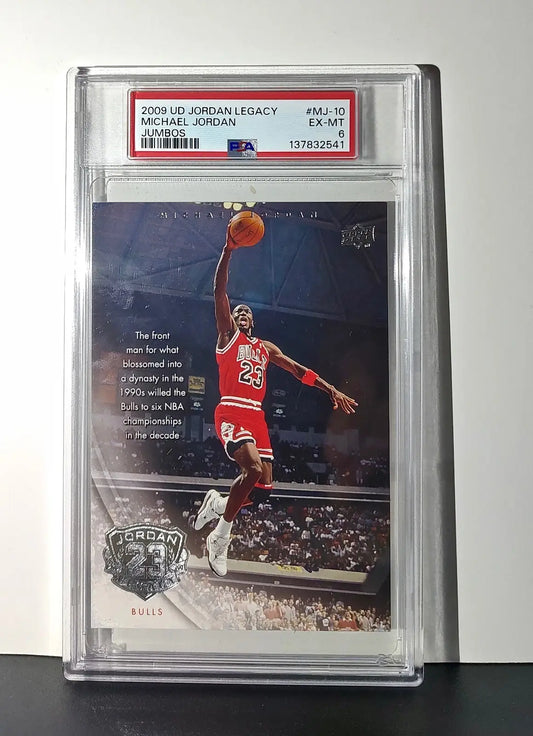 Michael Jordan 2009 Upper Deck Jordan Legacy #MJ-10 Jumbo Card PSA 6 EX-MT - Basketball Card Single