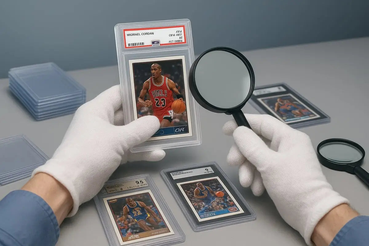 Michael Jordan basketball Panini card in protective slab