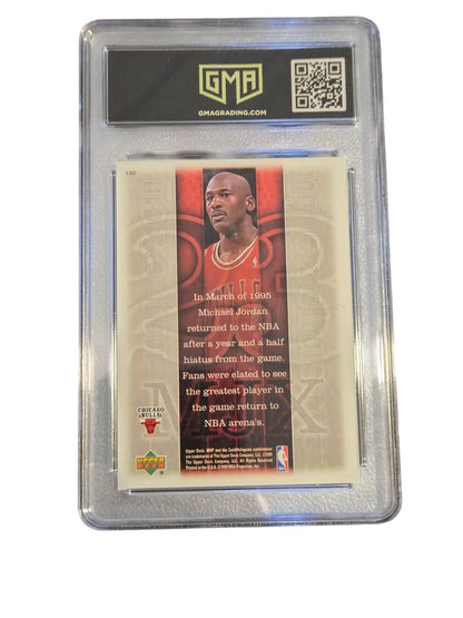 Michael Jordan Graded Card Upper Deck 1992 McDonalds P5 EX 5 1999 MVP 8.5 GMA - Trading Cards